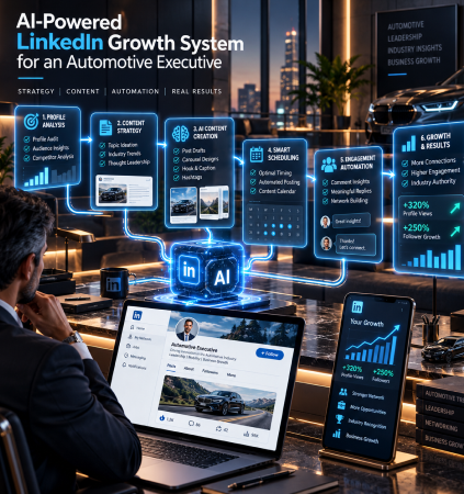 AI-Powered LinkedIn Growth System for an Automotive Executive